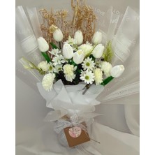 Zb Flowers Islak Lale Buketi,papatyalı Çiçek Buketi,sevgiliye Hediye,anneye Hediye,doğum Günü Hediyesi