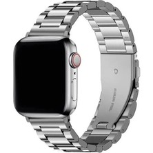 Conocer Apple Watch Seri 2/3/4/5/6/7/8/9/se 38 40 41MM Paslanmaz Çelik Klipsli Ayarlanır Pim Metal Kordon