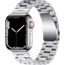 Conocer Apple Watch Seri 2/3/4/5/6/7/8/9/se 38 40 41MM Paslanmaz Çelik Klipsli Ayarlanır Pim Metal Kordon