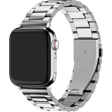 Conocer Apple Watch Seri 2/3/4/5/6/7/8/9/se 38 40 41MM Paslanmaz Çelik Klipsli Ayarlanır Pim Metal Kordon