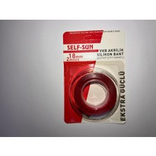 Self Sun Silikonlu Çift Taraflı Bant 18MM-2M
