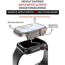 Conocer Apple Watch 41MM Için Uyumlu Apple Watch Ultra Dönüştürücü Kasa ve Ekran Koruyucu