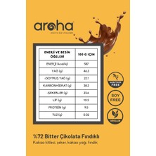 Aroha Fındıklı Bitter Çikolata  %72 Kakao