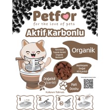 Petfor 20 Lt Aktif Karbonlu  Yeni Nesil Organik Kedi Kumu