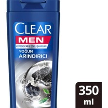 Clear Men Kepeğe Karşı Etkili Şampuan Yoğun Arındırıcı Kömür  350 ml