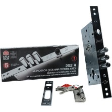 Kale Kilit 252R0000123 -Monoblok  Çelik Kapı Kilidi  SN68MM Barelli 3 anahtarlı