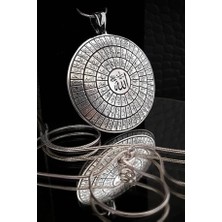 Takı Dükkanı Gümüş Esmaül Hüsna Kolye Zincirli msn04