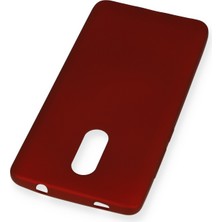 Newface Xiaomi Redmi Note 4x Kılıf Premium Rubber Silikon - Bordo 301101