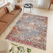 Eliana Home Dijital Baskı Yıkanabilir Kaymaz Taban Salon Halısı Ve Yolluk  Lna0793