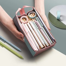 GongtuShop Inci Beyazı Stili Kalem Kutusu Deri Kalem Kutuları Okula Sevimli Malzeme Escolar Popüler Kore Kırtasiye Hig Kawaii Kalem Çantası Malzemeleri (Yurt Dışından)
