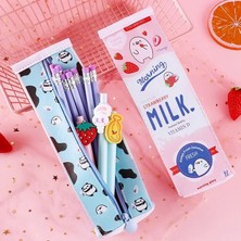 GongtuShop No.16 Tarzı Tulx Sevimli Kese Kalem Çantası Kawaii Kese Kalem Çantası Okula Dönüş Kalem Kutusu Kawaii Sevimli Okul Malzemeleri (Yurt Dışından)