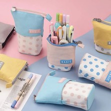 GongtuShop D1 Stili Yaratıcı Geri Çekilebilir Kalem Kutusu Okul Kırtasiye Saklama Çantası Dalga Noktası Kawaii Kalem Kutusu Çocuk Için Sevimli Kalemlik Hediyeler Kalem Çantaları (Yurt Dışından)