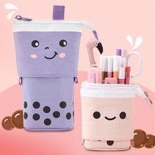 GongtuShop D1 Stili Yaratıcı Geri Çekilebilir Kalem Kutusu Okul Kırtasiye Saklama Çantası Dalga Noktası Kawaii Kalem Kutusu Çocuk Için Sevimli Kalemlik Hediyeler Kalem Çantaları (Yurt Dışından)