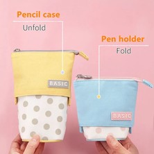 GongtuShop D1 Stili Yaratıcı Geri Çekilebilir Kalem Kutusu Okul Kırtasiye Saklama Çantası Dalga Noktası Kawaii Kalem Kutusu Çocuk Için Sevimli Kalemlik Hediyeler Kalem Çantaları (Yurt Dışından)