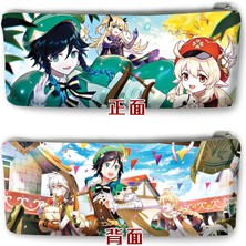 GongtuShop No.6 Tarzı Ge Impact Kalem Kutuları Anime Kawaii Kalem Çantaları Kırtasiye Sevimli Qiqi Öğrenci Okul Ofisi Kırtasiye Kutusu Kalem Kutuları Xiao (Yurt Dışından)
