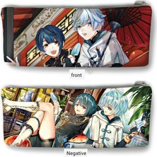 GongtuShop No.6 Tarzı Ge Impact Kalem Kutuları Anime Kawaii Kalem Çantaları Kırtasiye Sevimli Qiqi Öğrenci Okul Ofisi Kırtasiye Kutusu Kalem Kutuları Xiao (Yurt Dışından)