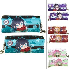 GongtuShop H04 Stili Hayalet Öğrenci Kalem Kutusu Anime Demon Slayer Blade Karikatür Baskı Kalem Çantası Kırtasiye Kalem Kutusu Kalem Işaretleyici Çanta Saklama Kılıfı (Yurt Dışından)