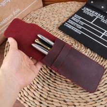 GongtuShop Kahverengi L Tarzı El Yapımı Hakiki Deri Kalem Çantası, Dana Dolma Kalem Kutusu Tutucu, Seyahat Journa Için Vintage Retro Tarzı Aksesuarlar (Yurt Dışından)