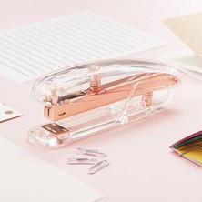 GongtuShop No.4 Tarzı Rose Gold Stapler Edition Metal Manuel Zımbalar Taples Içerir Ofis Aksesuarları Okul Kırtasiye Malzemeleri (Yurt Dışından)