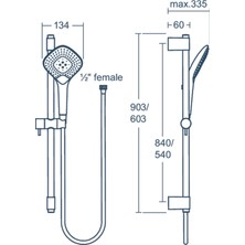 Ideal Standard 

B1762AA Idealrain Evojet Diamond 134 Sürgülü Duş Seti-60 cm Sürgü

stok