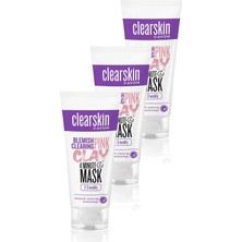 Avon Clearskin Blemish Clearing Leke Karsıtı Pembe Kil Yüz Maskesi 75 Ml. Üçlü Set