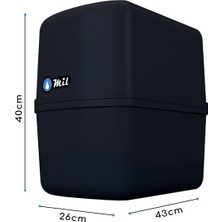 Milsuart Pompalı Çelik Tanklı 5 Aşamalı Kapalı Kasa Su Arıtma Cihazı (Dp5-M-S)