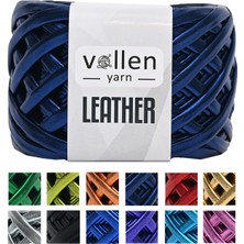 Vollen Yarn Premium Deri Ip Metalik Ip Çanta Ipi,parlak Penye İP.120 Gram