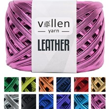 Vollen Yarn Premium Deri Ip Metalik Ip Çanta Ipi,parlak Penye İP.120 Gram