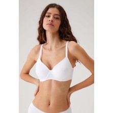 Pierre Cardin 2'li Ekonomik Paket Siyah-Beyaz 6224 Barcelona Desteksiz Toparlayıcı Micro Sütyen Set D Cup Seçeneği