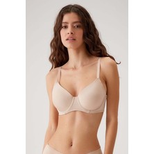 Pierre Cardin 2'li Ekonomik Paket Siyah-Ten 6224 Barcelona Desteksiz Toparlayıcı Micro Sütyen Set D Cup Seçeneği