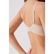 Pierre Cardin 2'li Ekonomik Paket Siyah-Ten 6224 Barcelona Desteksiz Toparlayıcı Micro Sütyen Set D Cup Seçeneği