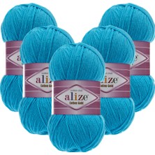 Alize Cotton Gold 5'li 016 Turkuaz El Örgü Ipliği