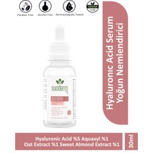 Suoderm Hyaluronic Acid Serum - Yoğun Nemlendirici Hyaluronic Acid %5 Aquaxyl %1 Oat Extract %1