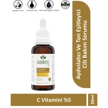 Suoderm Brightening & Lightening - Aydınlatıcı ve Canlandırıcı Yüz Bakım Serumu 30ML C Vitamini %5