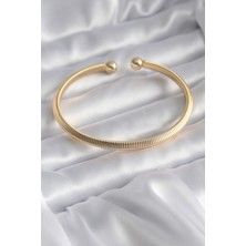 Shopzum 316L Çelik Gold Renk Kadın Bileklik