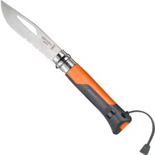 Opinel Inox No 08 Paslanmaz Çelik Outdoor Çakı - Turuncu