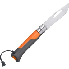 Opinel Inox No 08 Paslanmaz Çelik Outdoor Çakı - Turuncu