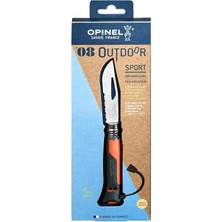 Opinel Inox No 08 Paslanmaz Çelik Outdoor Çakı - Turuncu