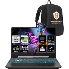 Asus Tuf Gaming F15 Intel Core I5 11400H 32GB 512GB SSD RTX2050/4GB 144HZ 15.6'' Fhd Fdos Taşınabilir Bilgisayar HN030 & Per4 Çanta HN030P327