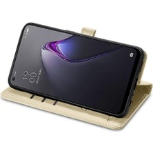 Yihang Boutique Oppo Oppo 8 Flip Kapak Için Kılıf Kısa Kayış Darbeye Deri Kılıf (Yurt Dışından)