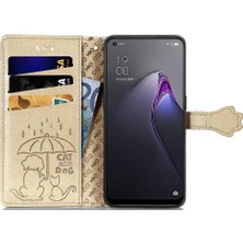 Yihang Boutique Oppo Oppo 8 Flip Kapak Için Kılıf Kısa Kayış Darbeye Deri Kılıf (Yurt Dışından)