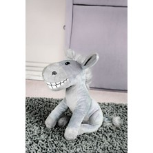 Home Dekor  Eşek Gri Peluş lik Orta Boy 25 cm Peluş Sevimli Eşek Gri Peluş lik Orta Boy 25 cm