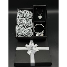 Mirabella Gift Doğaltaş Kolye ve Paslanmaz Çelik Charmlı Bileklik Kullanıma Uygun Hediye