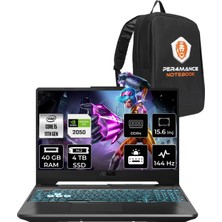 Asus Tuf Gaming F15 Intel Core I5 11400H 40GB 4tb SSD RTX2050/4GB 144HZ 15.6'' Fhd Fdos Taşınabilir Bilgisayar HN028 & Per4 Çanta HN028P340