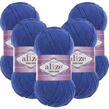 Alize Cotton Gold 5'li 141 Saks Mavi El Örgü Ipliği