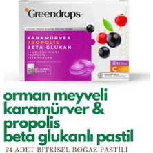 Greendrops 2x Bitkisel Drops Boğaz Pastili - Orman Meyve Aromalı ve Mentollü