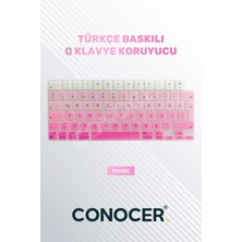 Conocer Macbook Air Pro M1-M2 Klavye Koruyucu A2681 A2442 A2779 A2485 A2780 A2941 Türkçe