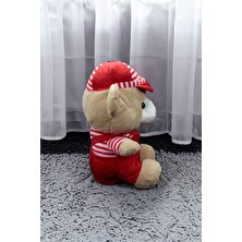 Deco Elit Hugs Baby Kırmızı Elbiseli Peluş Ayıcık Peluş Büyük Boy 38 cm