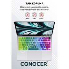 Conocer Macbook Air Pro M1-M2 Klavye Koruyucu A2681 A2442 A2779 A2485 A2780 A2941 Türkçe