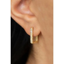 By Milo Jewellery 14 Ayar Altın Taşlı Küpe